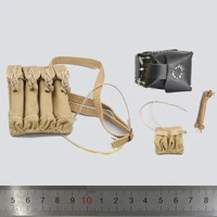 16 ujindou ud9006 female battle of vietnam cong soldier army bullet pouch black leather bags rope set accessories for action