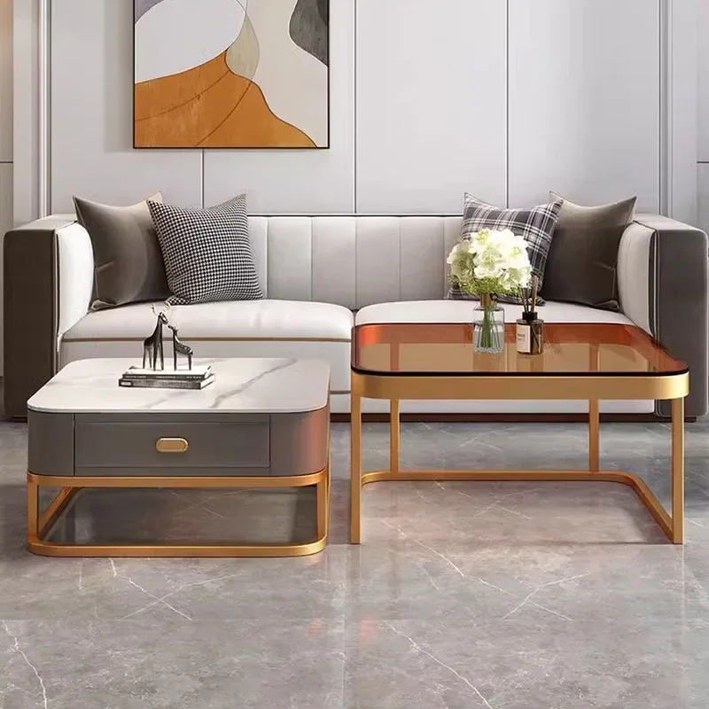 Роскошные скандинавские журнальные стеклянные столики современный дизайн