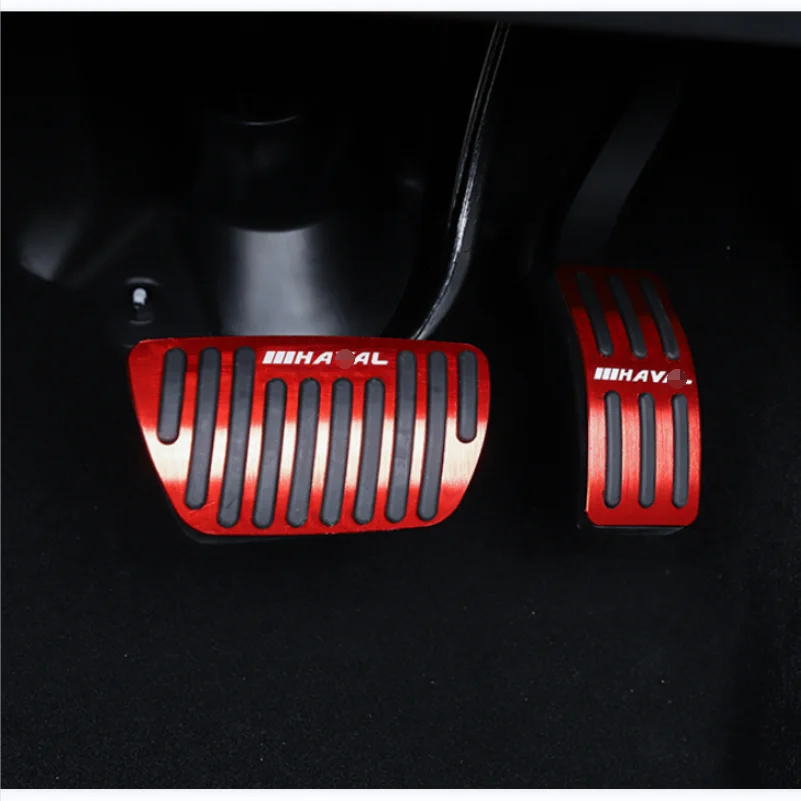 

For Haval H6 3TH 2021 2022 2023 Accessories Car Pedals AT Accelerator Gas Cover Fuel Brake Foot Rubber Interior Decoration