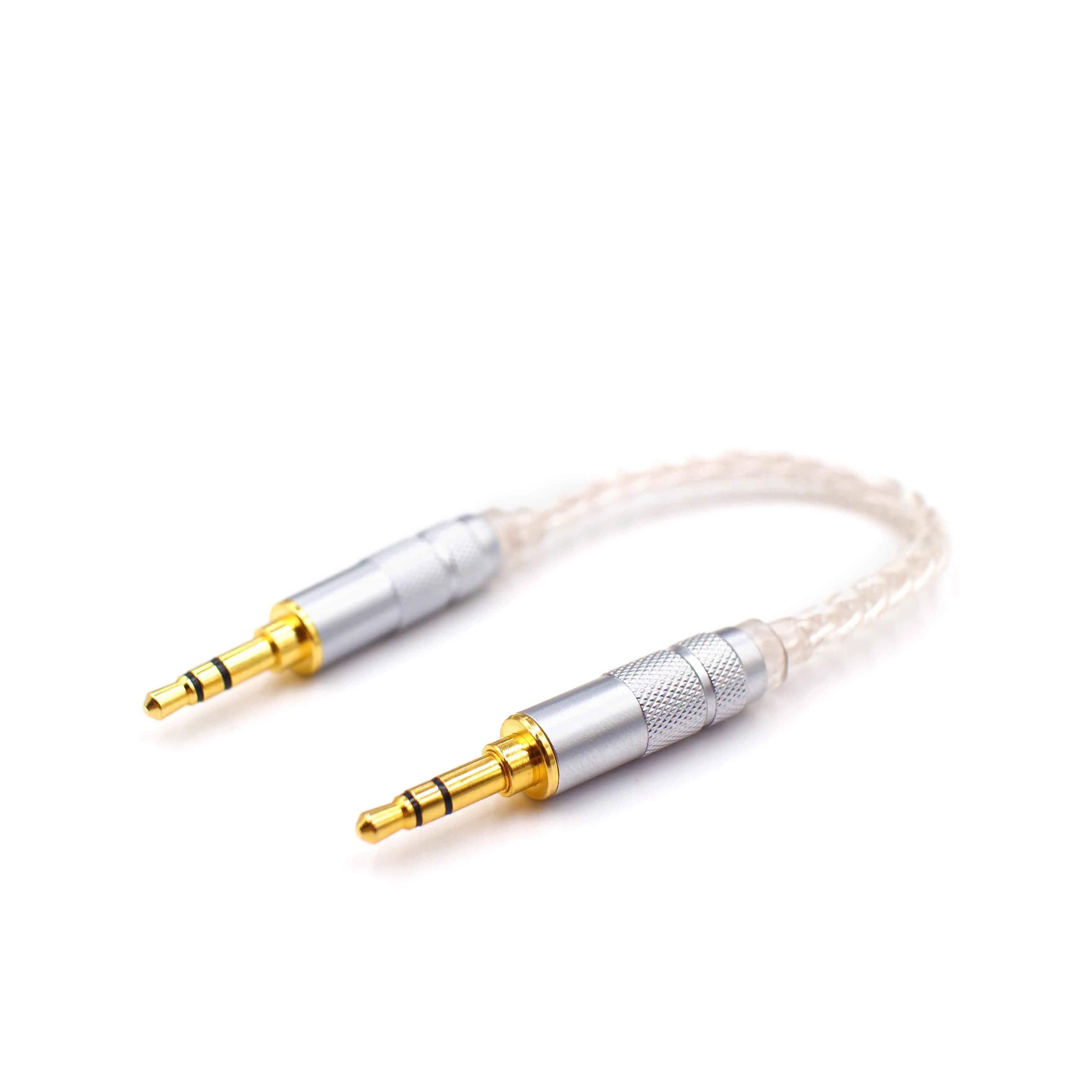 

8 нитей из стерлингового серебра HIFI автомобильный AUX линия 3,5 до 3,5 усилитель для наушников «штырь-штырь»