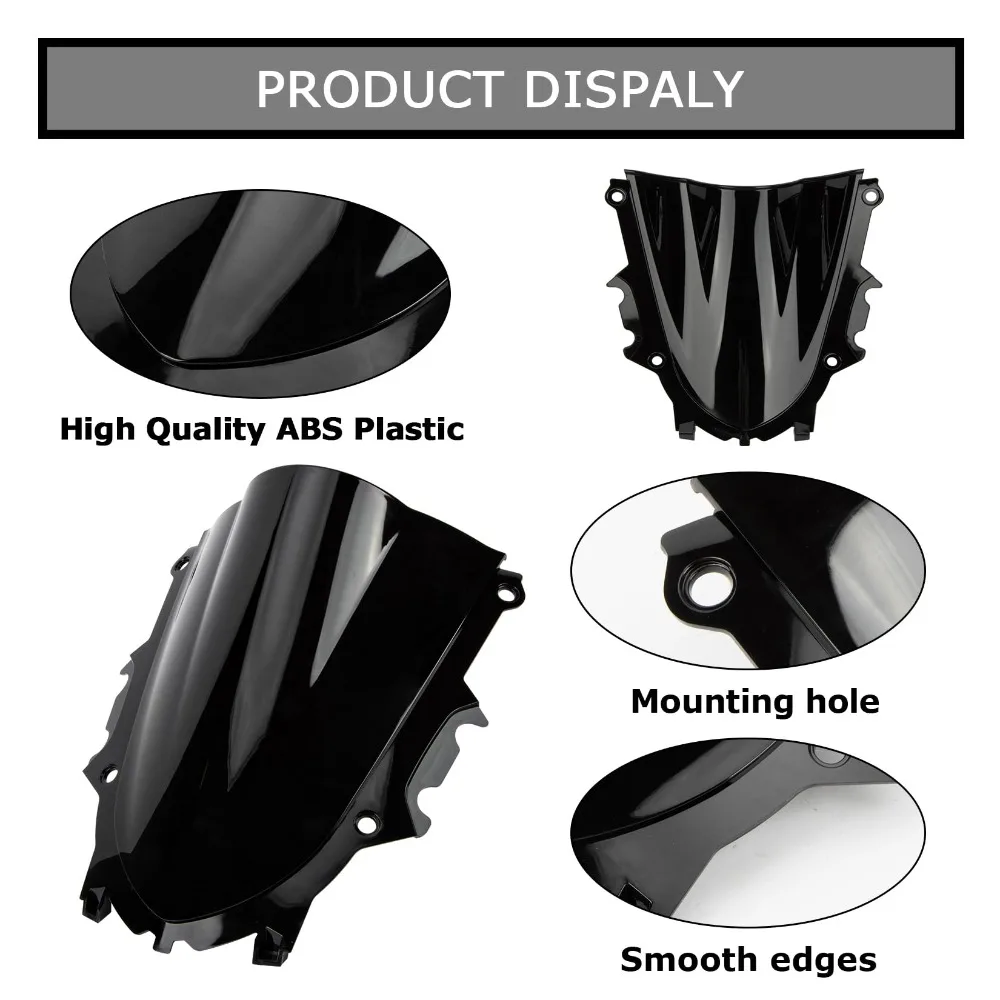 Лобовое стекло мотоцикла для Yamaha YZF R3 R25 2019-2024 двойной пузырь