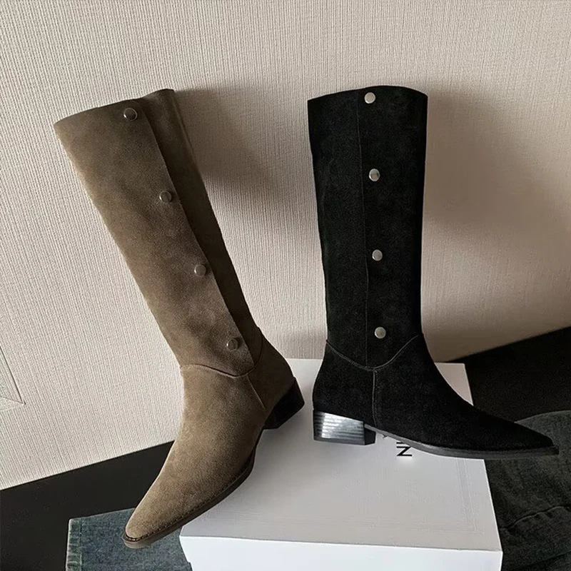 

Черные кожаные высокие сапоги выше колена на платформе и высоком каблуке дизайнерские женские сапоги до бедра на массивном каблуке новые сапоги