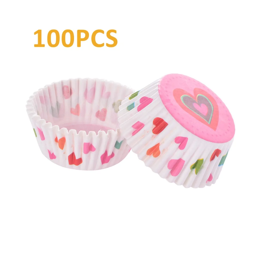 

Round Shaped Muffin Liner Baking Molds Cupcake Paper Cups Kitchen Cooking Bakeware Maker DIY Cake Decorating Tools 100Pcs/set