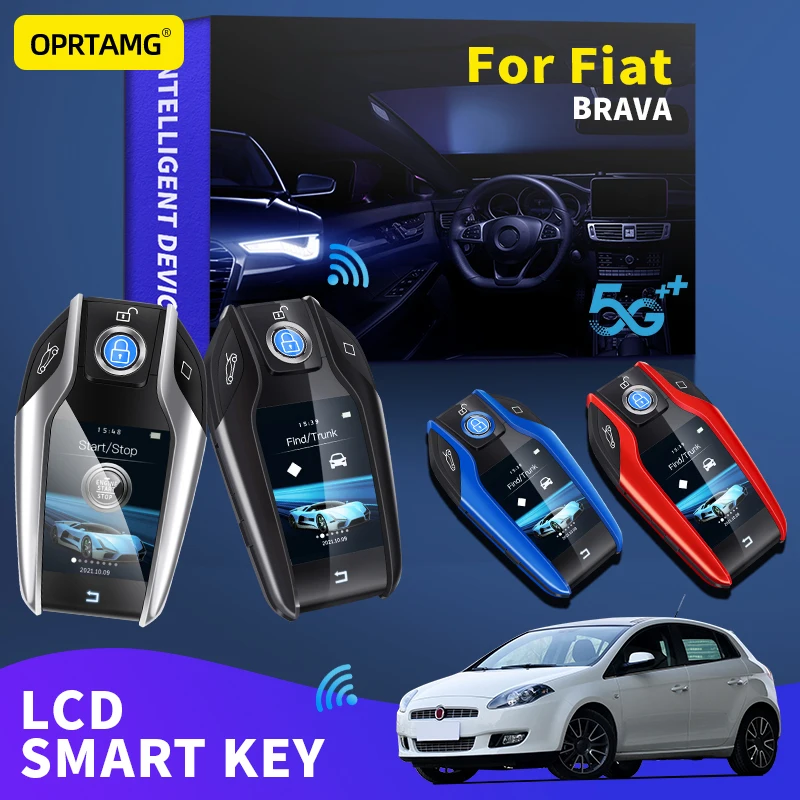 

OPRTAMG Keyles Entry Remote Car Key Modified Smart LCD For Fiat BRAVA 2000 2001 2002 2003 2004 2005 2006 2007 2008 2009 Styling