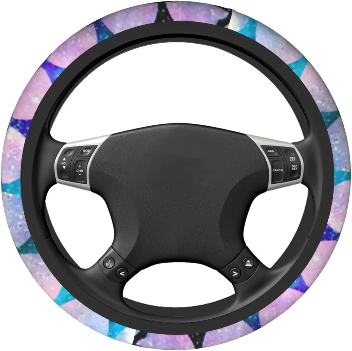

Красочная модель женских универсальных 15-дюймовых милых автомобильных внедорожников, протектор рулевого колеса, автомобильные аксессуары