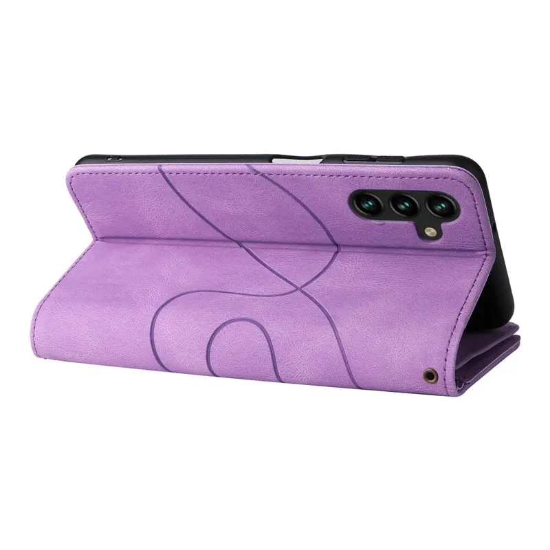 for SAMSUNG Galaxy A14 5G Wallet Phone Case, Premium PU  TPU Shockproof Folio Flip Stand Cover with Wrist Strap Card Slots Walle