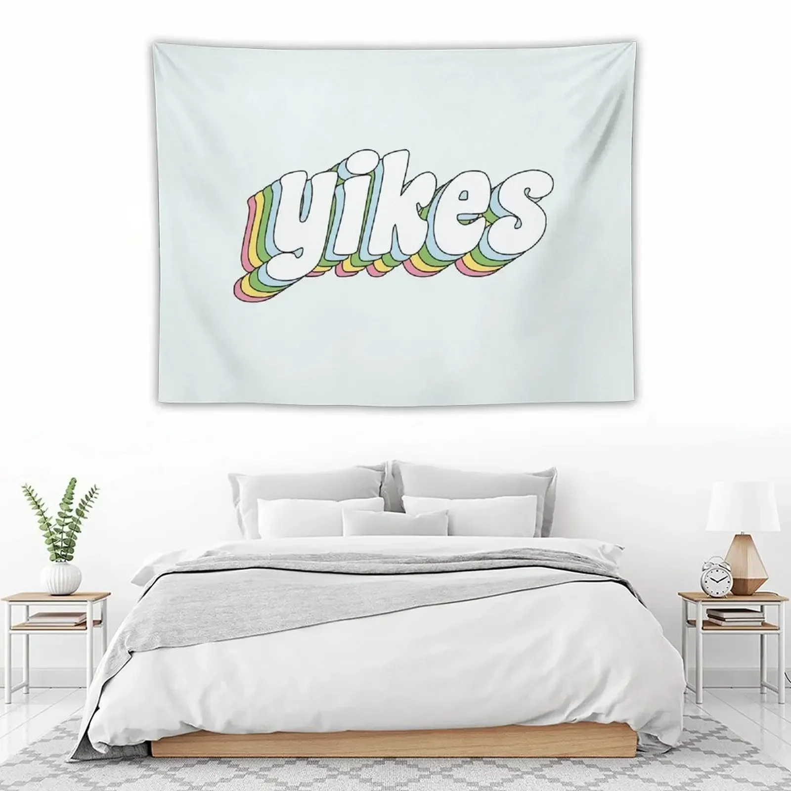 Гобелен yikes комнатный эстетический декор корейский для комнат обои домашний