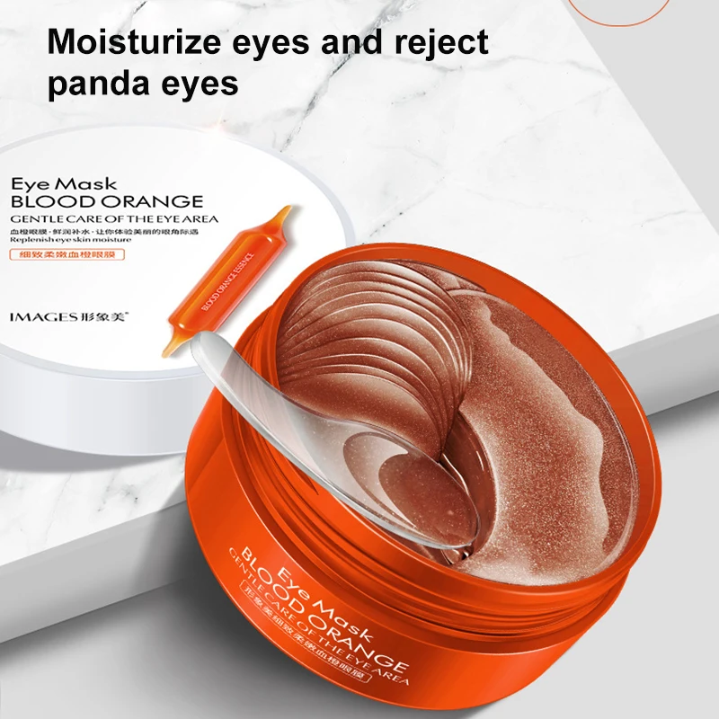 

Anti-wrinkle Eye Patches Blood Orange Serum Moisturizing Tender Brightening Firming Eyes Mask Skin Care Patches Korean Cosmetics