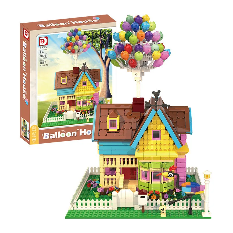 

DK Deke 3006 creative MOC balloon House Children's puzzle assembly and small particle building block toy ornaments