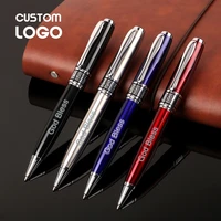 rotating metal ballpoint pen creative business ad gel pen personalized gift student pens custom logo office school supplies