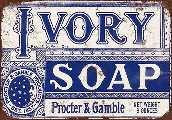 

Metal Tin Sign ivory soap Pub Home Vintage Retro Poster Cafe