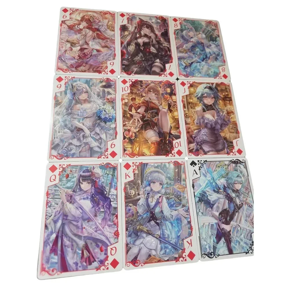 Коллекционные игральные карты Genshin Impact 54 шт