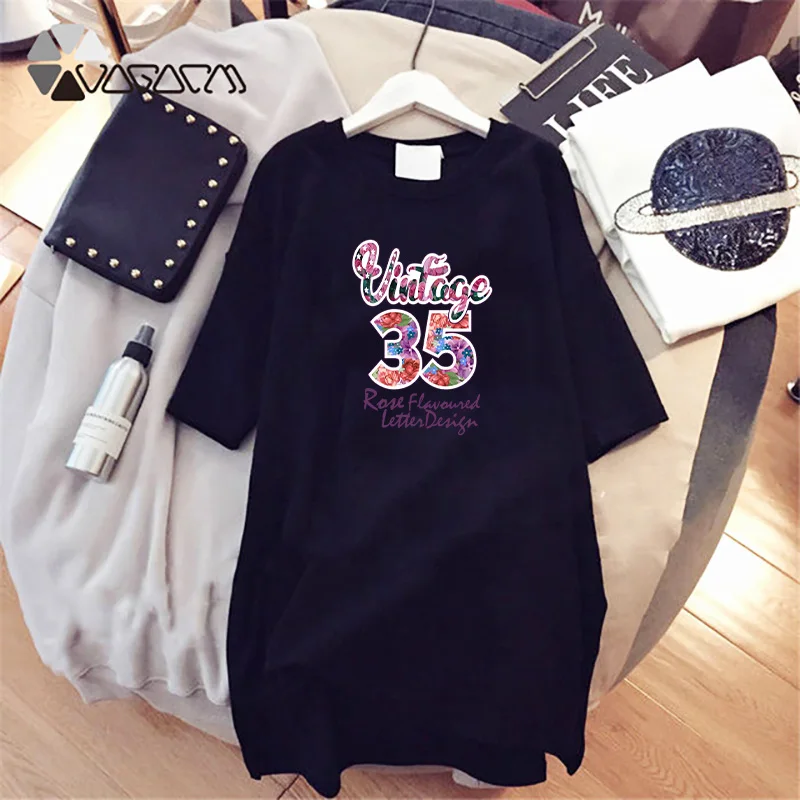 

Women Summer Dress O Neck Short Sleeves Above Knee Midi Dresses Letter Skull Print Gothic Summer Dress Women 2022 Young Casual