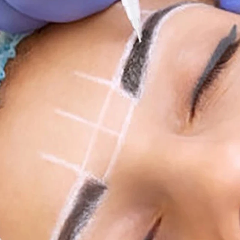 

1 шт. маркер для бровей, ручка, белый макияж, аксессуары для татуажа бровей, микроблейдинг, татуировка, хирургический маркер для кожи, ручка, тату, принадлежности