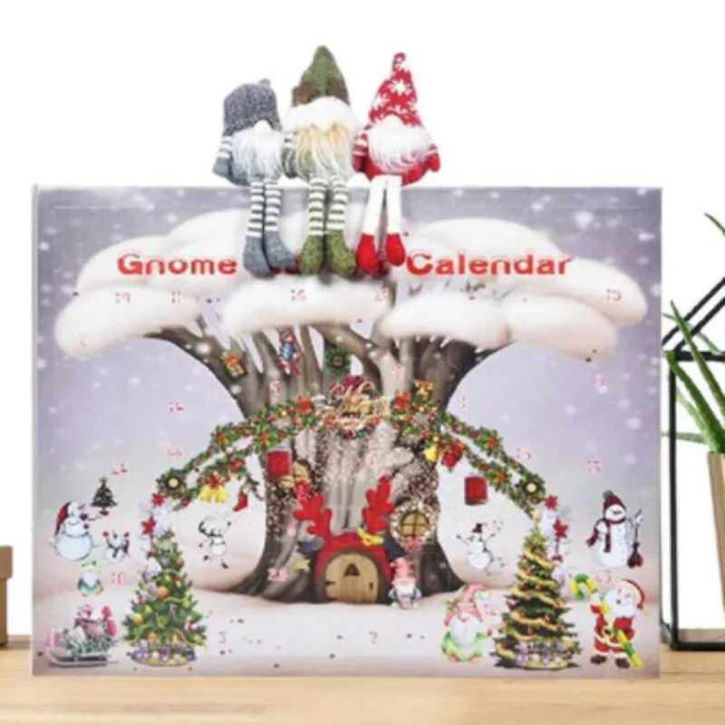 Рождественские праздники падает на Снежный дом Яркий Рождественский гном