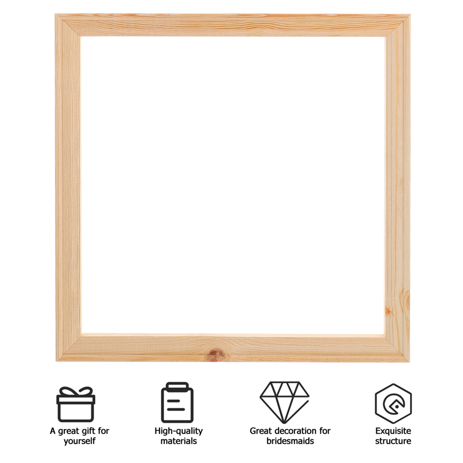 5 шт. пустая рамка из цельного дерева картина маслом деревянная фото для холста