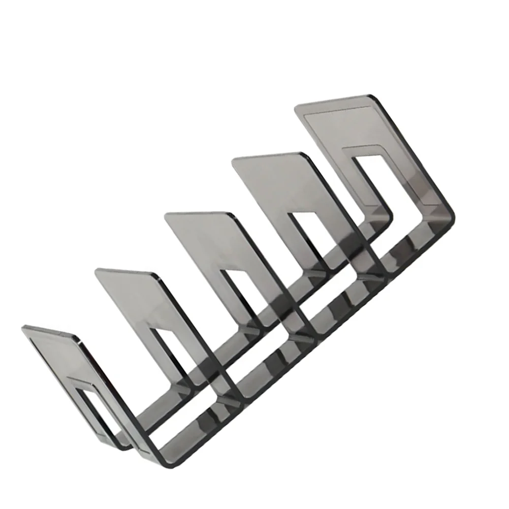 

Bookshelf Desktop Bookends Shelves Storage Rack Organizer Holder Plastic Stands