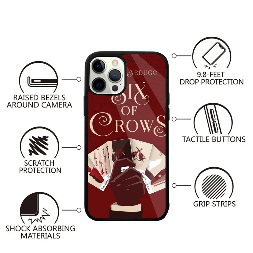 Чехол для телефона Six Of Crows с сильным магнитом IPhone 15 14 13 Pro Max Plus 11 12 мини