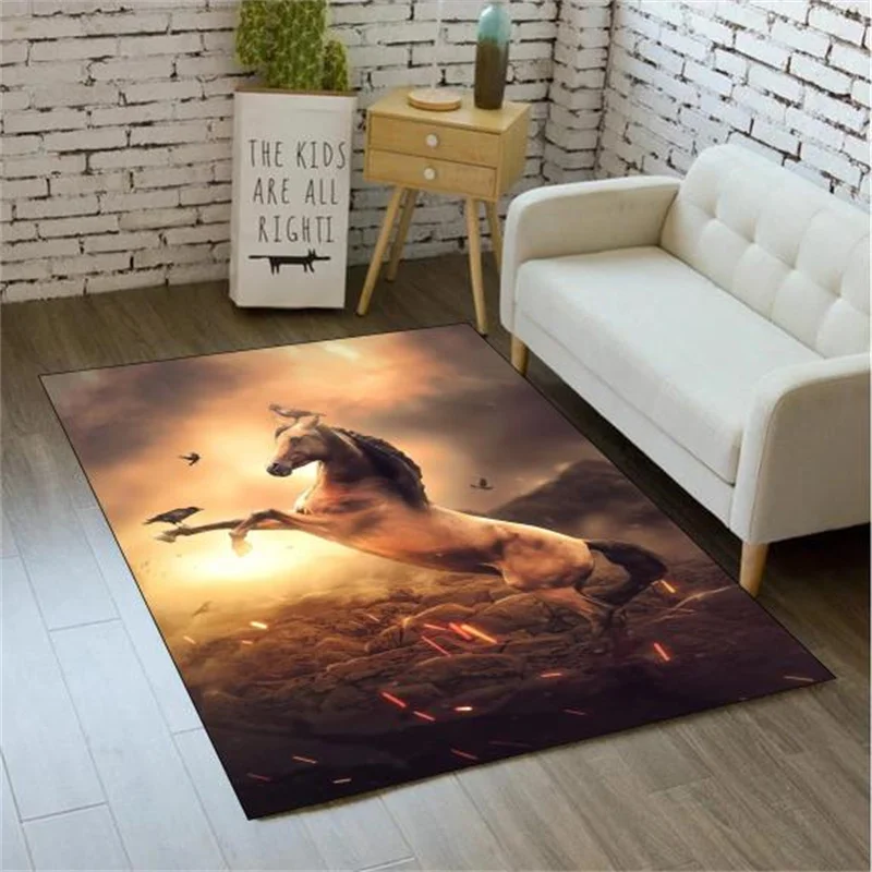 

Домашний декор, ковер с животным рисунком, ковер для журнального столика, для ванной комнаты, для гостиной, большой ковер, противоскользящий...