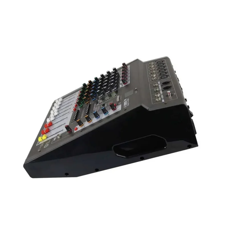 Фото DMX-6 6-канальный USB-микшер с 16 DSP-эффектами, 350 Вт, мощный микшерный пульт, металлический корпус, для живого звука, новинка №4