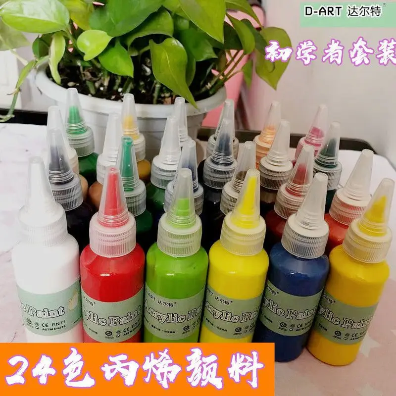 

Oil Paint Acrylic Paint Suit 50Ml Transparent Bottle Suit Beginners Practice Wall Painting And Hand Painting Graffiti