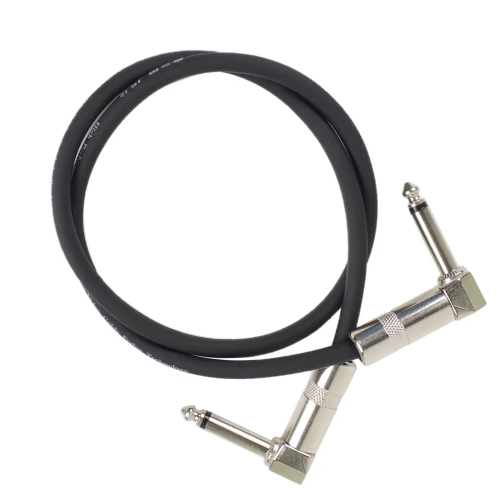 

1 PC 60cm Length Guitar Effects Pedal Cable Connector 6.35 Plug Wire Adapter Line Round Head Dropship