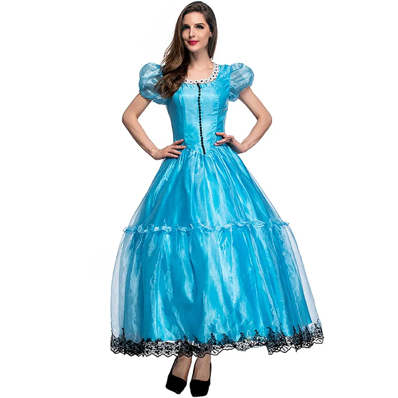 

Alice in wonderland Alice Princess Costume Adult Halloween Carnival Party Fairy Tale Princess Cosplay Fancy Dress Funny Outfits