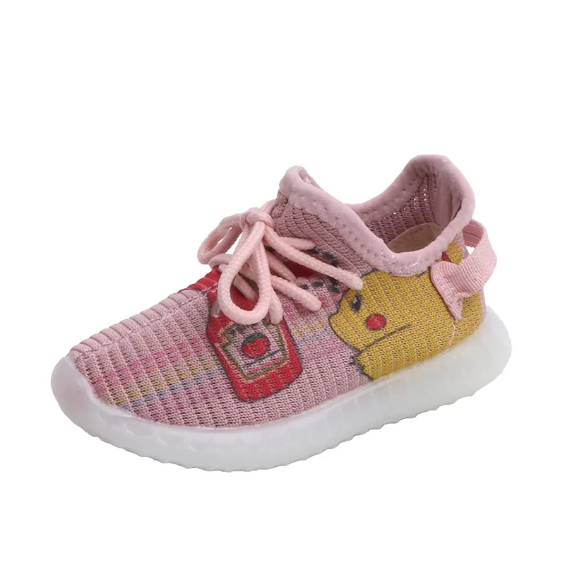 

New Children's Breathable Shoes Cartoon Toddler Baby Shoes for Boys and Girls Flying Fabric Sports Sneaker First Walkers Boots