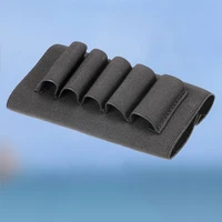 shooters shotgun shell pouch cartridge stock holder carrier pouch portable 5 cell cartridge bagblack