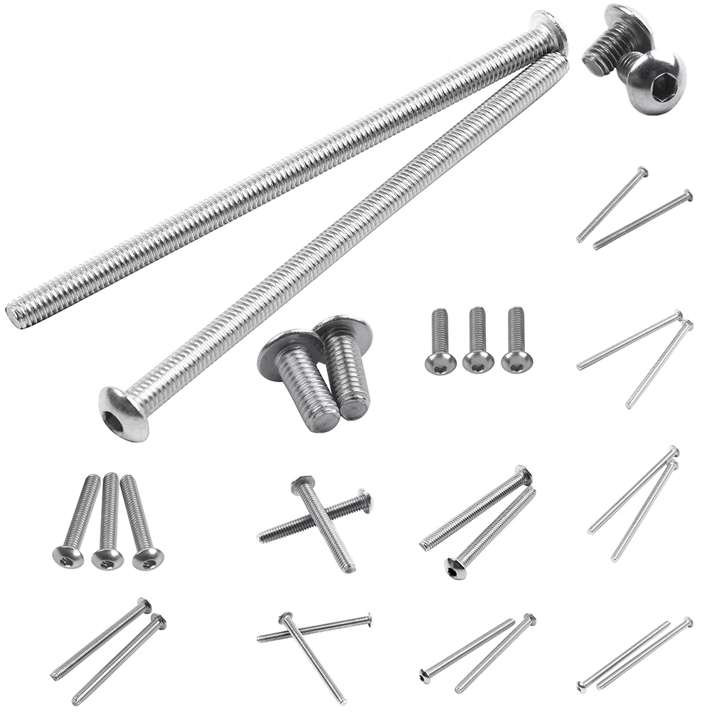 

Stainless Steel Button Head Screw, Hex Socket Bolts Type:M4 / 4Mm Bolt Size:M4 X 75Mm Your Pack Quantity:10