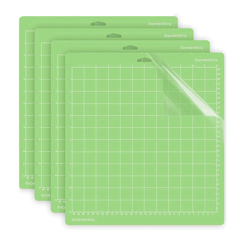 

4Pcs Pvc Cutting Mat Non-Slip For Contour Photography Plotter Machine With Adhesive Lettering Pvc Pad