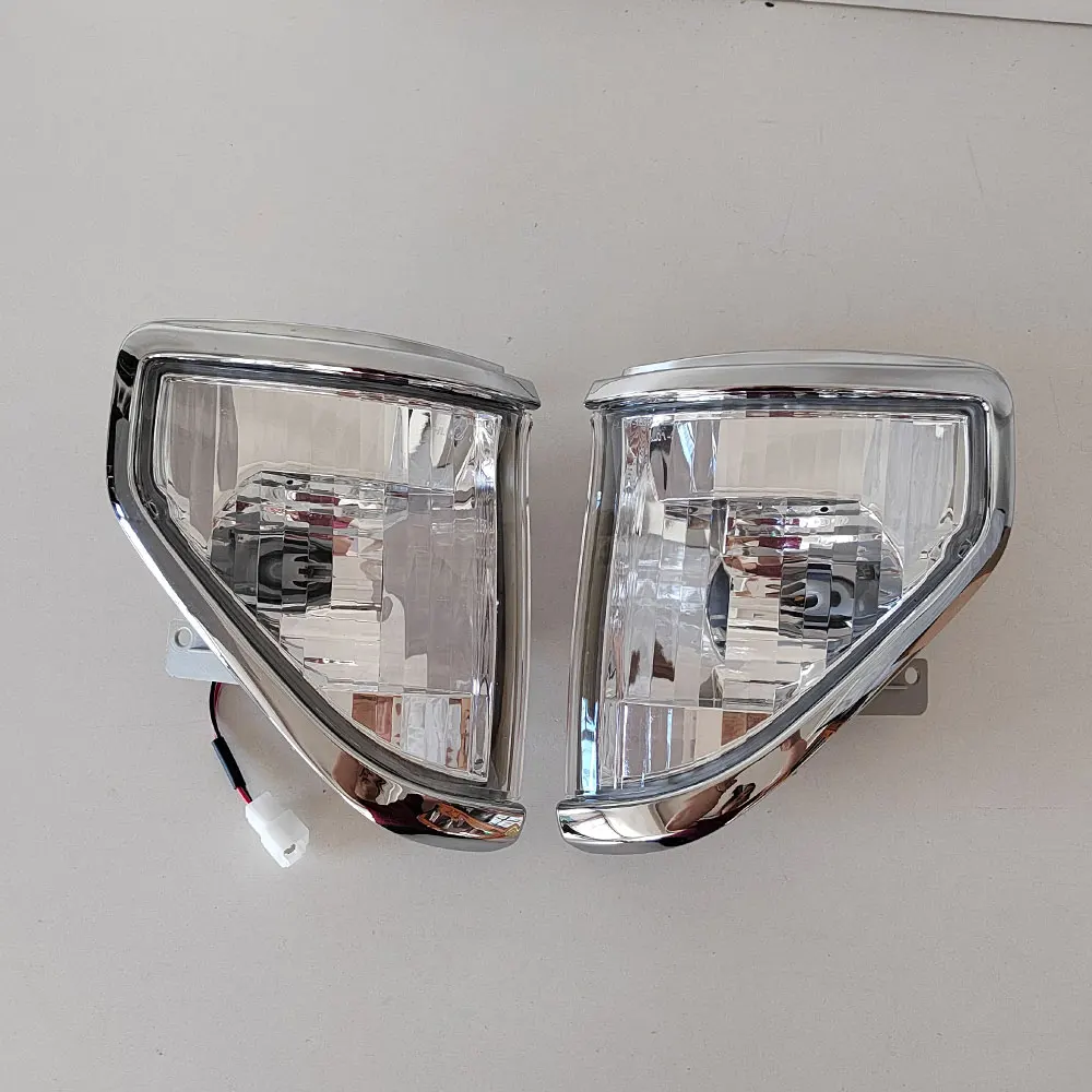 Фото КОМПЛЕКТ Автомобильный передний угловой фонарь указателя поворота для Toyota Land Cruiser Prado Fj70 Fj75 LC2 LJ78 LJ79 KZJ78 1990-1996 угловой светильник Crystal №1