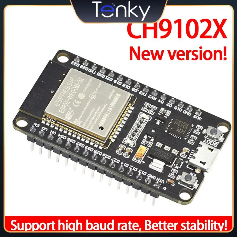 

Макетная плата 2/3/5 шт., двухъядерный Mini Esp32 Esp-wroom-32 Ch9102x, сверхнизкое энергопотребление, поддерживает высокую скорость передачи бод