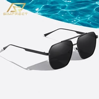 simprect fashion square polarized sunglasses for men women 2022 luxury brand designer retro vintage uv400 driving sun glasses