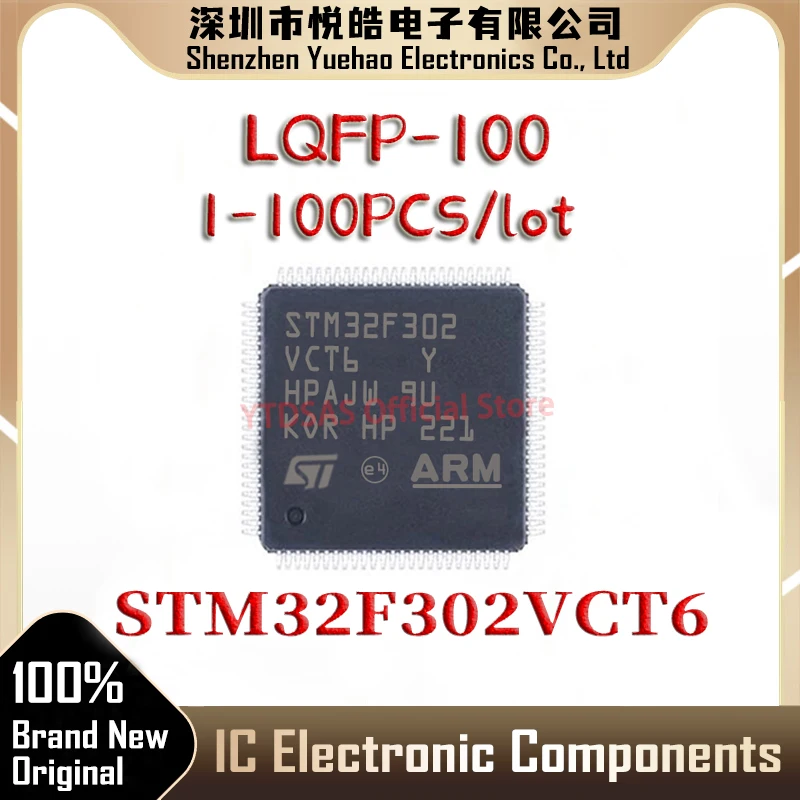 

1-100pcs STM32F302VCT6 STM32F302VC STM32F302 STM32F STM32 STM IC MCU LQFP-100 Chip
