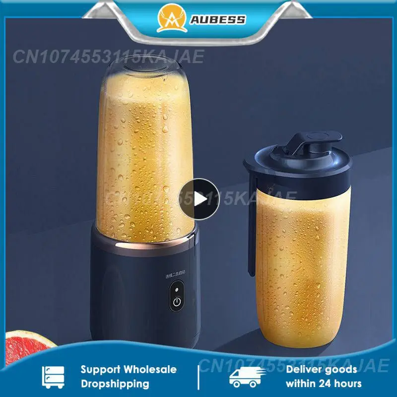 

1~6PCS Juicer Cup 6 Blades 300ML USB Smoothie Mini Charging Squeezer Food Mixer Ice Crusher Portable Wireless Juicers