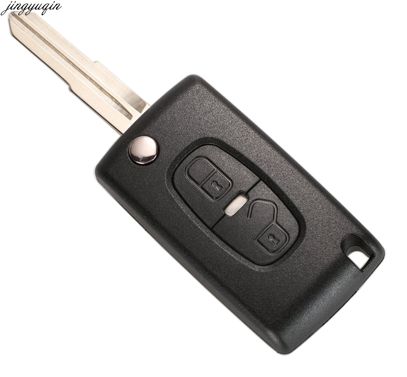 Флип-чехол Jingyuqin для Peugeot 4007 ET 4008 Citroen C-Crosser C4 Aircross 2 Button Fob MIT11R Blade CE1731