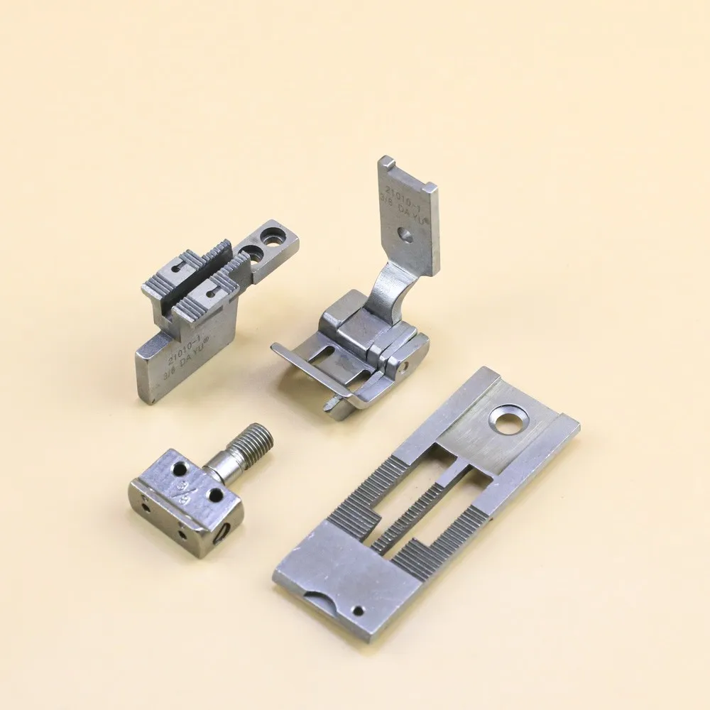 

21010 набор манометров для ленты бюстгальтера, прикрепляющегося Brother LT2-B842 JUKI 515, двойная игла, промышленная швейная машина, патч для лицевого бюстгальтера