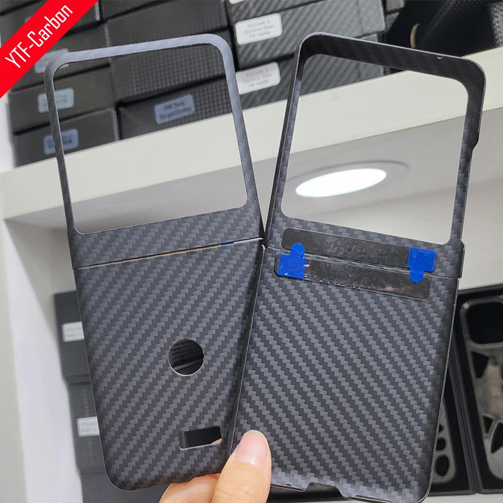 Чехол из чистого углеродного волокна YTF-карбона для Motorola razr 40UItra ультратонкий