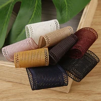 kewgarden 25mm 38mm 1 1 5 hollow plaid ribbons diy hair bows accessories make materials handmade tape crafts packing 10 yards