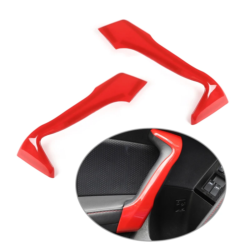 

Красная ABS Автомобильная фотолента, отделка крышки, Декор, подходит для Toyota 86 Scion крышка внутренней дверной ручки Subaru BRZ 2020-2016 2015 2014 2013