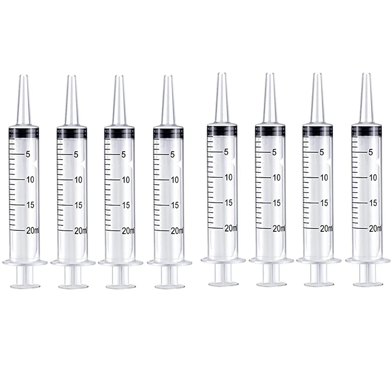 

8 шт. больших пластиковых шприц, используемых в научных лабораториях и дозирования многоцелевых мерных элементов