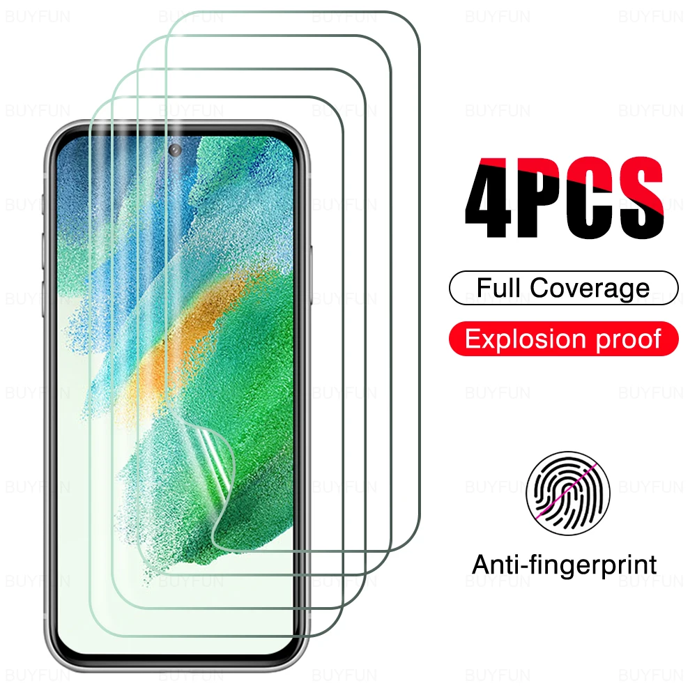 

4PCS Hydrogel Films for Samsung Galaxy S21 FE S21plus S21ultra S20 S30plus S30ultra S10E S10plus S10 5G S10 lite S8plus S9plus