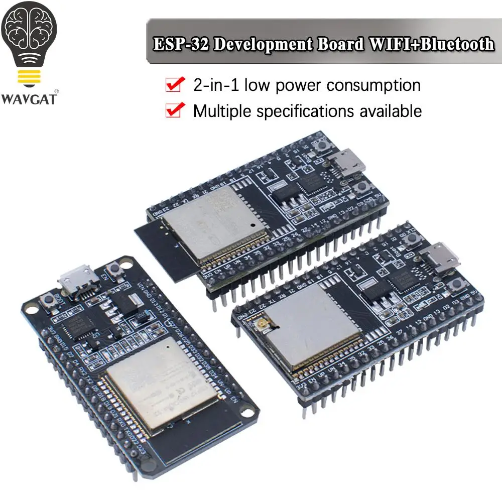 Макетная плата ESP32, Wi-Fi + Bluetooth, сверхнизкое энергопотребление, два ядра, ESP-32S ESP32-WROOM-32D ESP 32