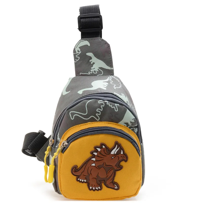 

Сумка-мессенджер для мальчиков и девочек, Модный милый миниатюрный холщовый ранец с динозавром для хранения, детский подарок на день рождения