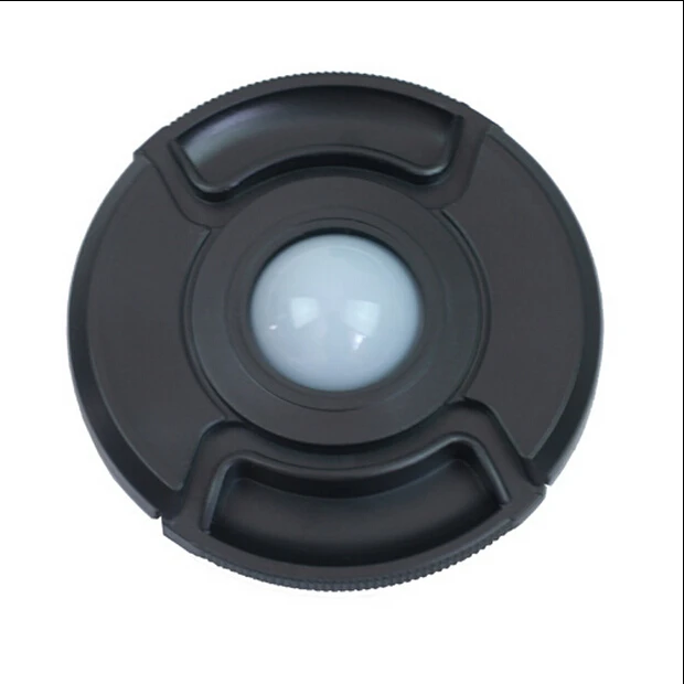 2in1 58 62 67 77 mm White Balance WB Center Pinch Snap-on cover Front Lens filter Cap 2 in 1 for canon nikon sony camera
