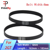 2mgt 2m 2gt3d printer synchronous timing belt pitch length6mm162164166168170172174176178180182mmrubber closed