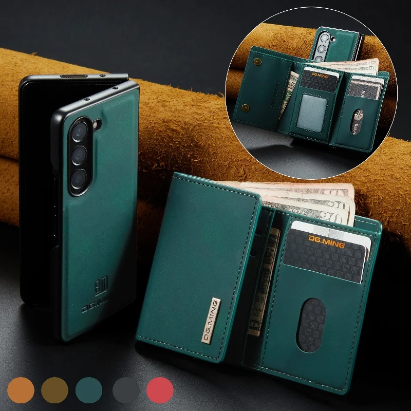 Магнитный чехол-кошелек 2 в 1 с отделениями для карт чехол телефона Samsung Galaxy Z Fold 6/Z