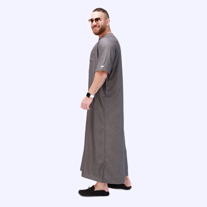 Muslim Fashion Men Robe Arabic Abaya Dubai Ropa Islamica Hombre Pakistan Thobe for Men Qamis Homme Musulman Islamic Clothing