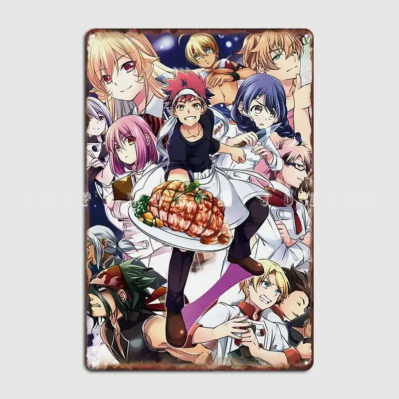 

Food Wars Metal Sign Wall Mural Customize Club Bar Poster Tin Sign Poster